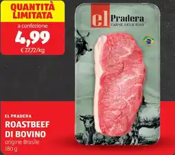 ALDI El pradera di bovino origine Brasile offerta