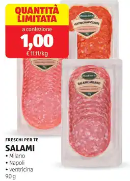 ALDI Freschi per te salami offerta