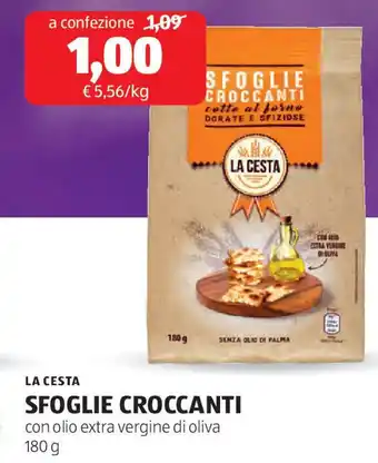 ALDI La cesta sfoglie croccanti offerta