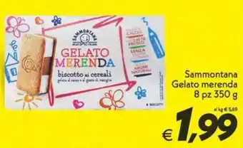 Iper Super Conveniente Sammontana Gelato merenda 8 pz offerta