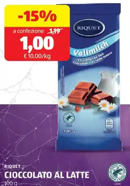 ALDI Riquet cioccolato al latte offerta