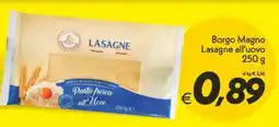Iper Super Conveniente Borgo Magno Lasagne all'uovo offerta