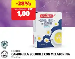 ALDI Gold bush camomilla solubile con melatonina offerta