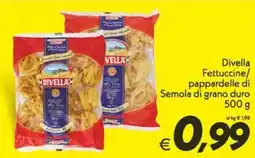 Iper Super Conveniente Divella Fettuccine/ pappardelle di Semola di grano duro offerta