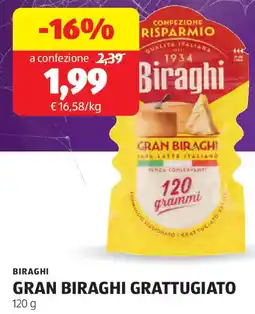 ALDI Biraghi gran biraghi grattugiato offerta