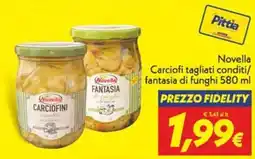 Iper Super Conveniente Novella Carciofi tagliati conditi/ fantasia di funghi offerta