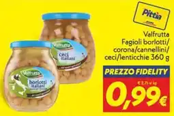 Iper Super Conveniente Valfrutta Fagioli borlotti/ corona/cannellini/ ceci/lenticchie offerta