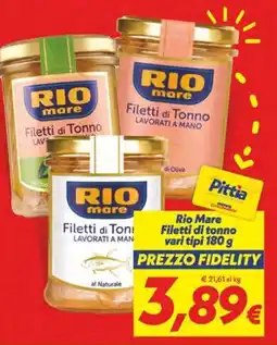 Iper Super Conveniente Rio Mare Filetti di tonno offerta