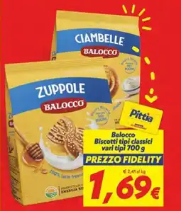 Iper Super Conveniente Balocco Biscotti tipi classici offerta