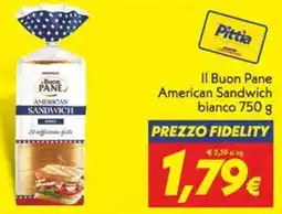 Iper Super Conveniente Il Buon Pane American Sandwich bianco offerta