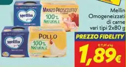 Iper Super Conveniente Mellin Omogeneizzati di carne offerta