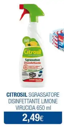 Acqua & Sapone CITROSIL SGRASSATORE DISINFETTANTE LIMONE VIRUCIDA 650 ml offerta