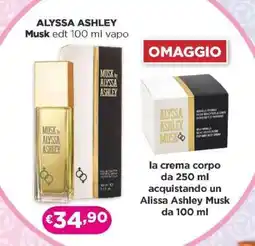 Acqua & Sapone ALYSSA ASHLEY Musk edt 100 ml vapo offerta