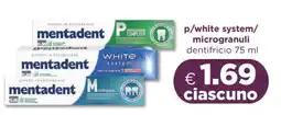 Acqua & Sapone Mentadent Dentifricio offerta