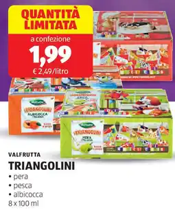 ALDI Valfrutta triangolini offerta