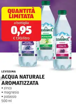 ALDI Levissima acqua naturale aromatizzata offerta