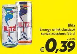 Iper Super Conveniente Blitz Energy drink classico/ senza zucchero offerta