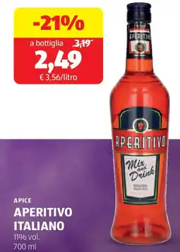 ALDI Apice aperitivo italiano offerta