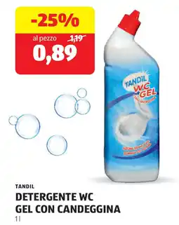 ALDI Tandil detergente wc gel con candeggina offerta
