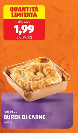 ALDI Pan del dì burek di carne offerta