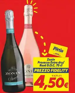 Iper Super Conveniente Zonin Prosecco Extra dry/ Rosé D.O.C. offerta