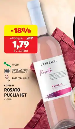 ALDI Roversi rosato puglia igt offerta