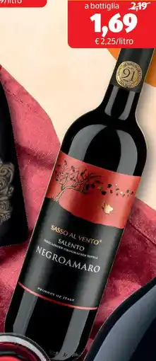 ALDI Sasso al vento negroamaro del salento igt offerta