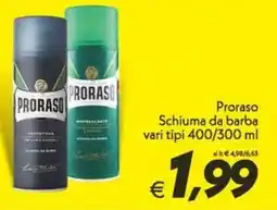 Iper Super Conveniente Proraso Schiuma da barba offerta