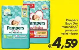 Iper Super Conveniente Pampers Baby Dry mutandino/ pannolini offerta