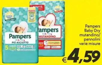 Iper Super Conveniente Pampers Baby Dry mutandino/ pannolini offerta