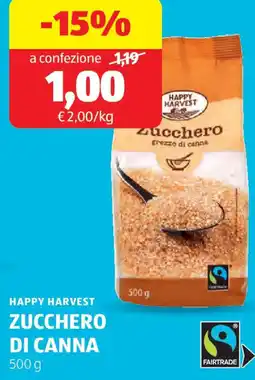 ALDI Happy harvest zucchero di canna offerta