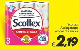 Iper Super Conveniente Scottex Asciugatutto amore di casa x3 offerta