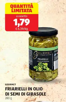 ALDI Gourmet friarielli in olio: di semi di girasole offerta