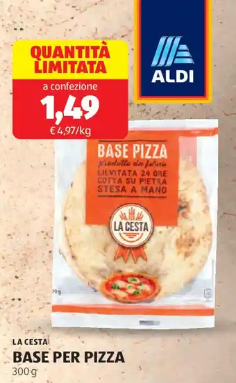 ALDI La cesta base per pizza offerta