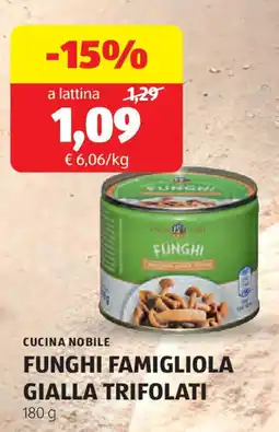 ALDI Cucina nobile funghi famigliola gialla trifolati offerta
