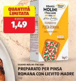 ALDI Grandi molini italiani preparato per pinsa romana con lievito madre offerta