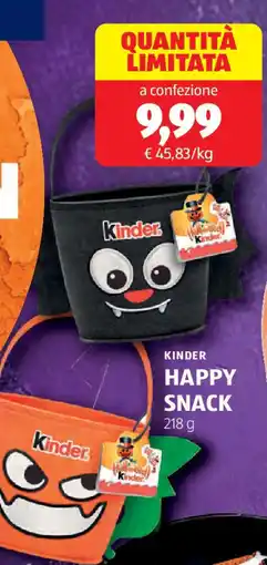ALDI Kinder happy snack offerta