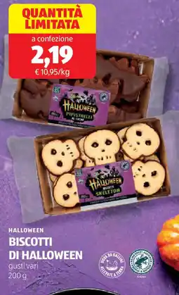 ALDI Halloween biscotti di halloween offerta