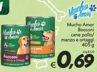 Iper Super Conveniente Mucho Amor Bocconi cane pollo/ manzo e ortaggi offerta