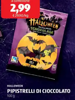 ALDI Halloween pipistrelli di cioccolato offerta