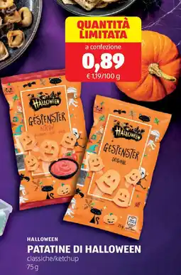 ALDI Halloween patatine di halloween offerta