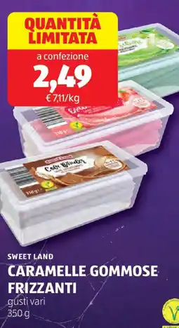 ALDI Sweet land caramelle gommose frizzanti offerta