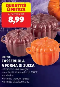 ALDI Crofton casseruola a forma di zucca offerta