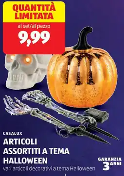 ALDI Casalux articoli assortiti a tema halloween offerta