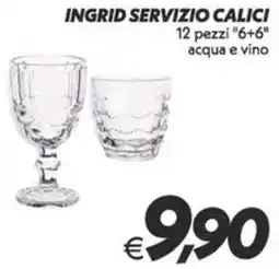 Iper Super Conveniente Ingrid servizio calici offerta