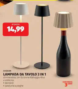 ALDI Casalux lampada da tavolo 3 in 1 offerta