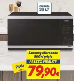 Iper Super Conveniente Samsung Microonde 800W grigio offerta