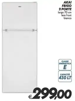 Iper Super Conveniente ΑΚΑΙ FRIGO 2 PORTE largo 70 cm less frost bianco offerta