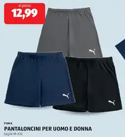 ALDI Puma pantaloncini per uomo e donna offerta