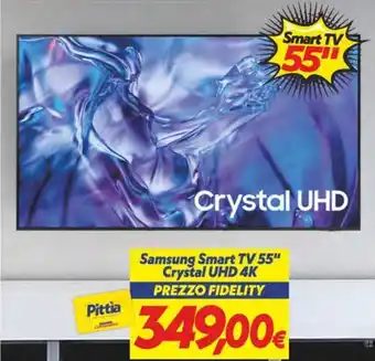 Iper Super Conveniente Samsung Smart TV 55" Crystal UHD 4K offerta